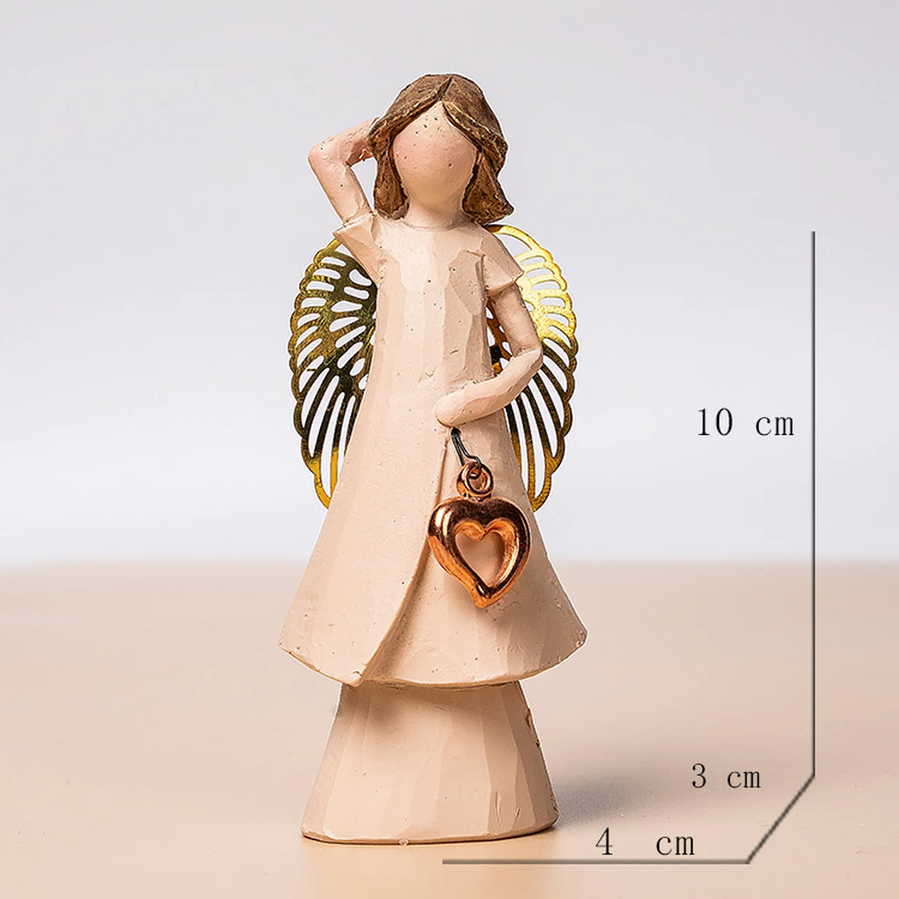 Jane Европа Ангел ресторан отель Декор железные крылья девушка кукла полимерная