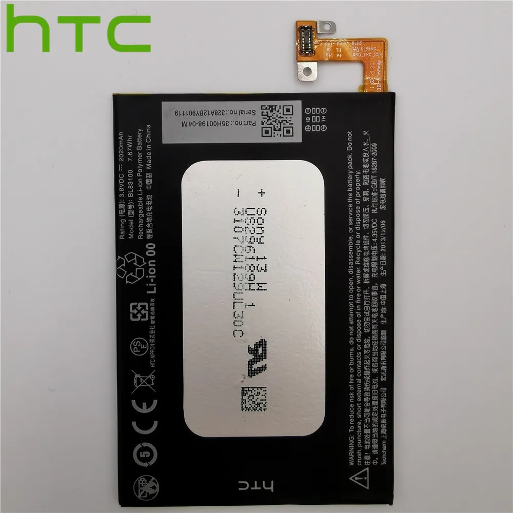 100% оригинал BL83100 батарея для HTC X920e X920d Бабочка Droid Dna Htl21 сотового телефона +