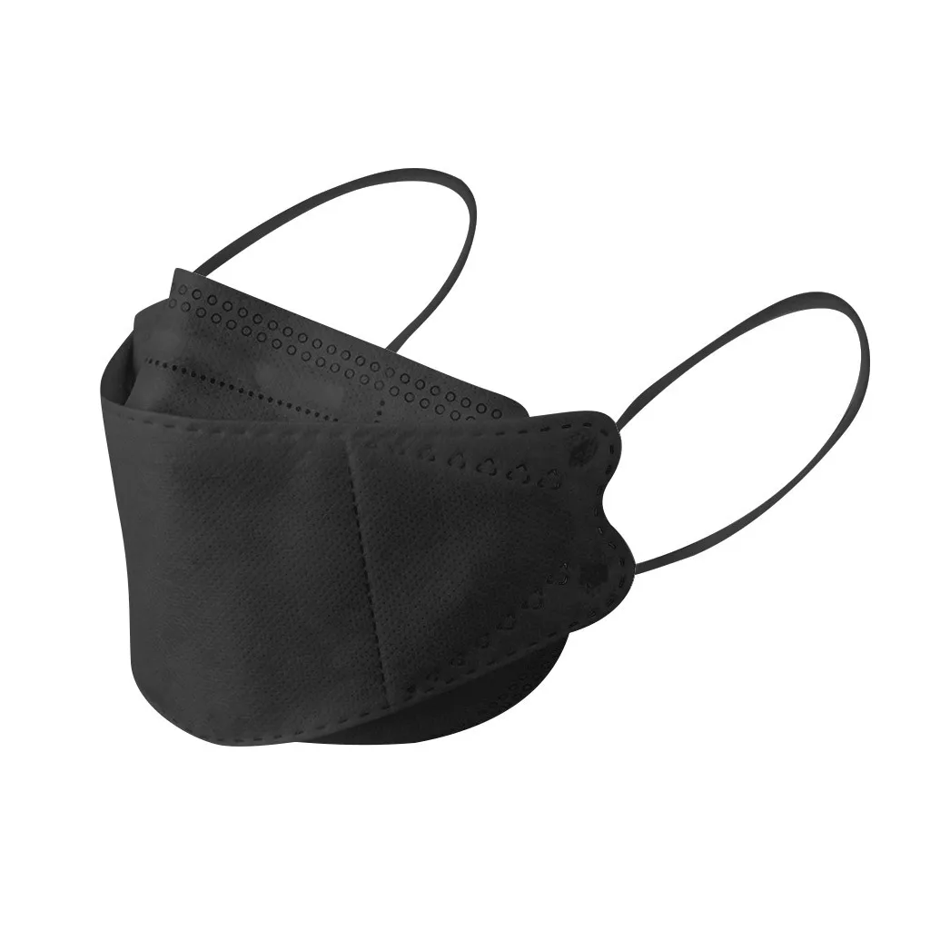 

5/10/20/50 PCS 3D Black Disposable Mask 4-Layer Filters Melt Blown Non-Woven Fishing Dust Protective Mask
