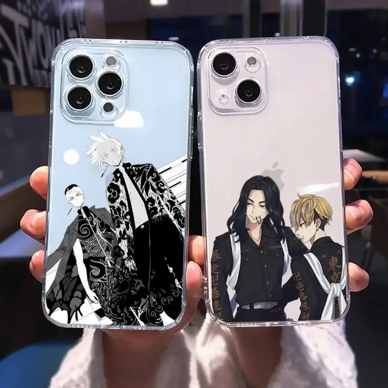 

Japan anime Tokyo Revengers Phone Case Transparent soft For iphone 12 11 13 7 8 6 s plus x xs xr pro max mini