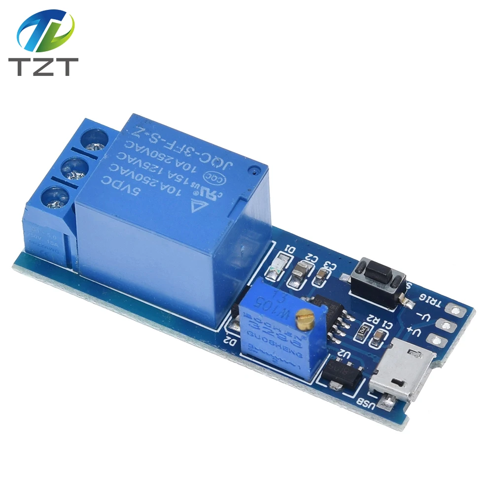 Умная электроника 5V 30V микро USB Мощность регулируемое реле задержки времени