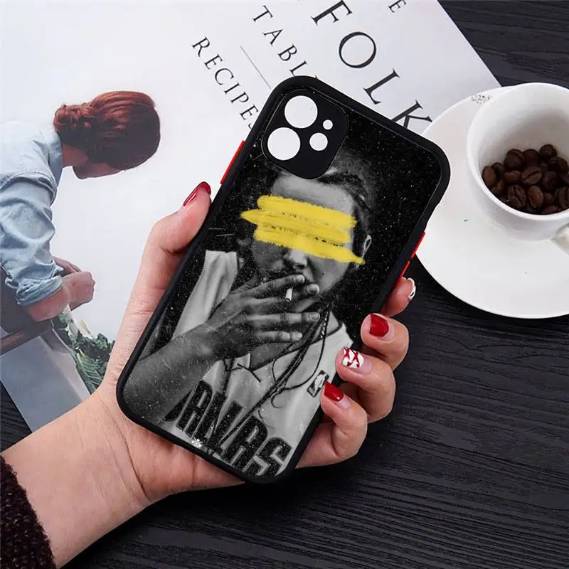 

Handsome and charmingPost Malone Phone Case Matte Transparent for iPhone 7 8 11 12 s mini pro X XS XR MAX Plus cover funda