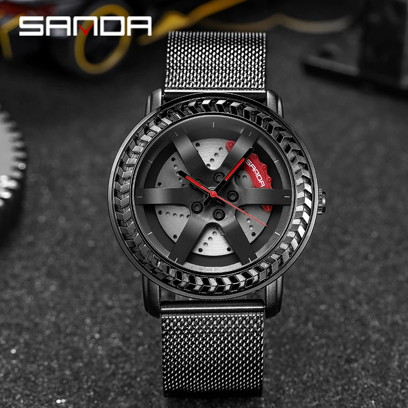 SANDA креативные водонепроницаемые наручные часы выполненные по индивидуальному