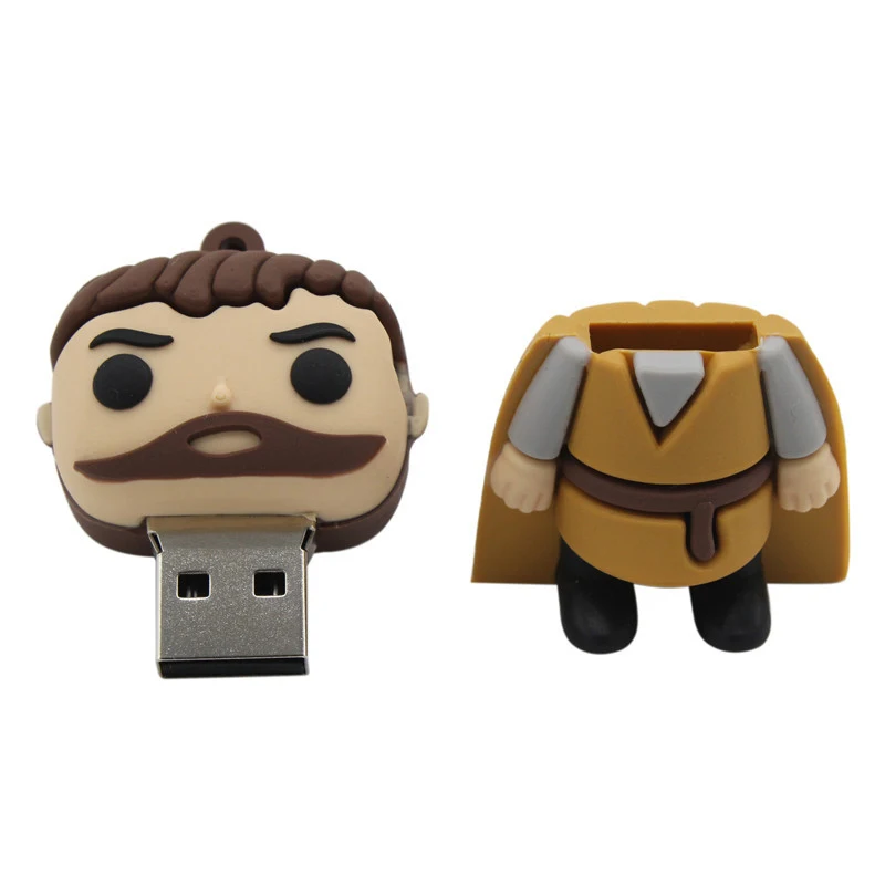 BiNFUL JASTER Cartoon USB 2.0 Right-wing Game Series Flash Drive Yaoh Danielis Tilion Jon Snow pen Drive 4GB 16GB 32GB 64GB USB