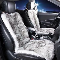 kawosen long faux fur seat cover artificial plush black pink car seat cover universal winter warm car seat cushion lffs03