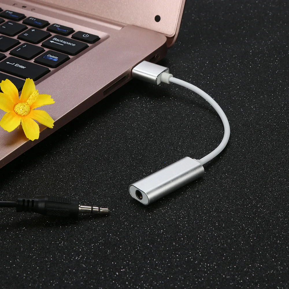 Внешняя звуковая карта Usb со штекером 3 5 мм адаптер для гарнитуры регулировка