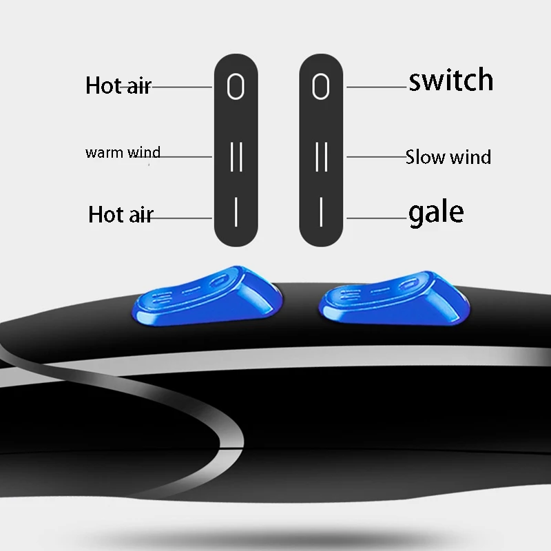 

Strong Power Hair Dryer Professional Hairdressing Barber Salon Tools Blow Dryer Low Hairdryer Hair Dryer Fan EU Plug