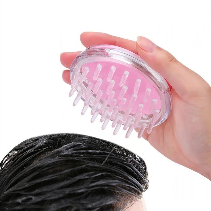 Washing Hair Brush Cleaning Soft Silicone Shampoo Scalp Shower Body Massage Relax Head Massager Brushes Unisex Comb Anti-itch | Дом и сад