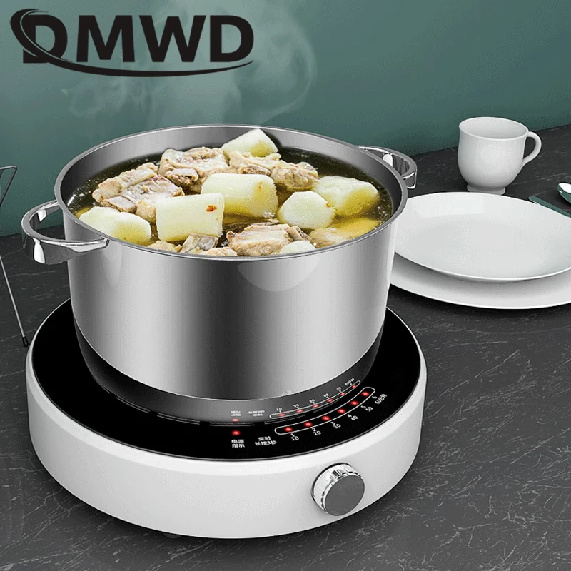 DMWD многофункциональная Мини электрическая индукционная плита горячий горшок