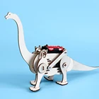 Творческие DIY научные игрушки STEM Электрический ходящий динозавр набор пазл для мальчиков технологии рукоделия обучающие игрушки для детей