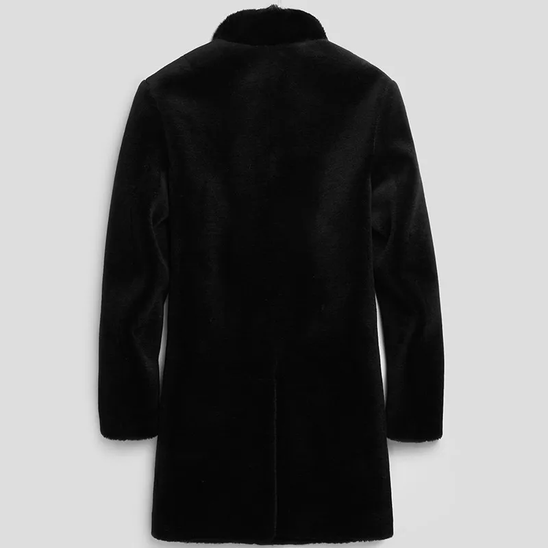 100% шерстяное пальто зимняя мужская куртка из натуральной овчины куртки с