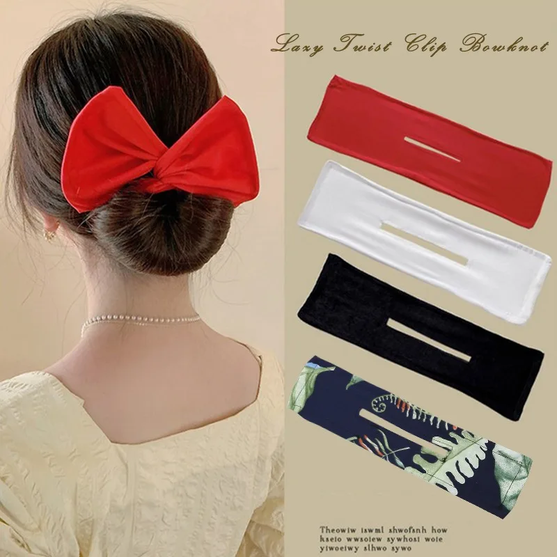 

Headband Roller Hair Curler Donut Bun Maker Women's Bow Rabbit Ear Magic Hairstyle Ring Accessories Twisted Lazy Hairpin Tool