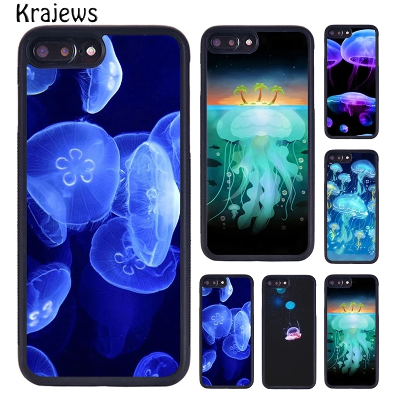 Дизайнерские чехлы для телефонов с рисунком голубой Медузы krajew iPhone 5 6 S 7 8 plus 11 12 13