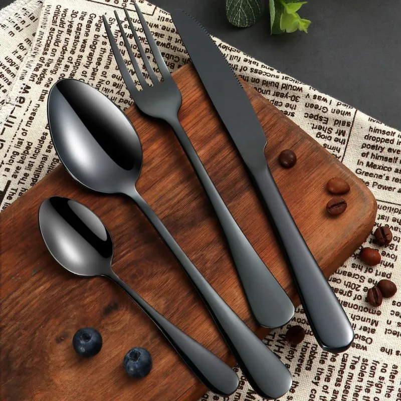 

4 шт., столовые приборы из нержавеющей стали