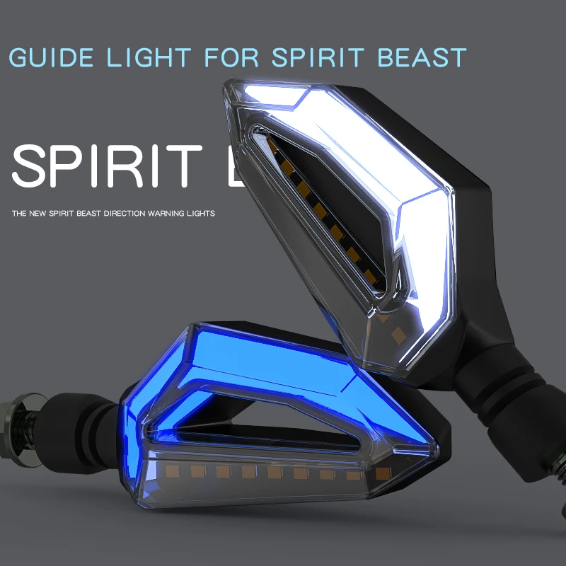 

Сигнальные огни для мотоцикла, аксессуары для руля и велосипеда, светодиодные сигналы поворота, дневные огни для мотокросса, яркий поворотн...