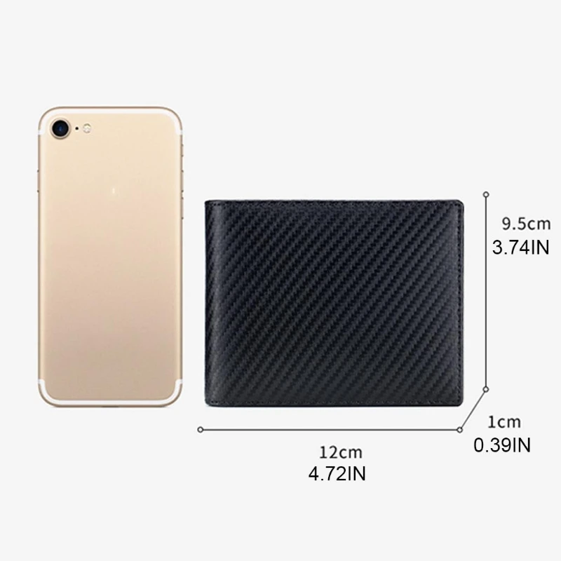 

Mens Slim Minimalist Front Pocket Wallet ID Window Card Case Cash Bill Banknote Holder RFID Blocking