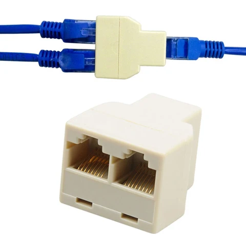 BINYEAE RJ45 женский разветвитель Ethernet 1x2