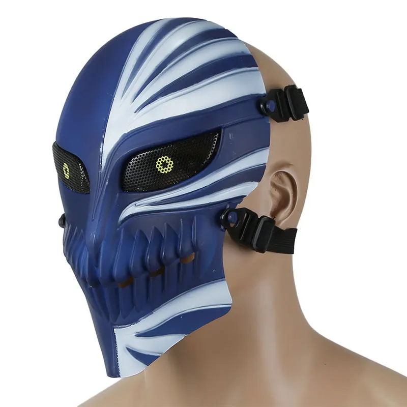 Death Ichigo Kurosaki Bleach Full Face Tactical Mask Skull Cosplay Halloween Wargame Military Army Airsoft Paintball Masks