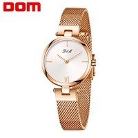 dom brand women watch simple quartz lady wristwatch female fashion casual watches clock g 1267