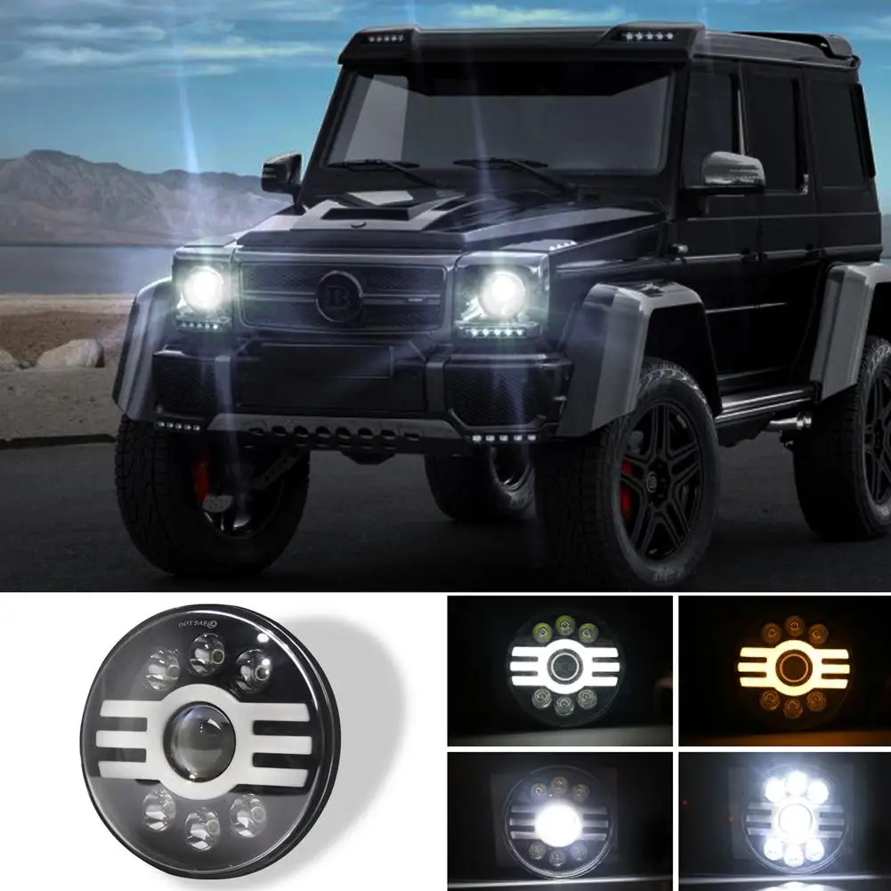 30000LM 7 дюймов светодиодный Желтый Белый Halo ангельские глазки фары для Jeep Wrangler Луч
