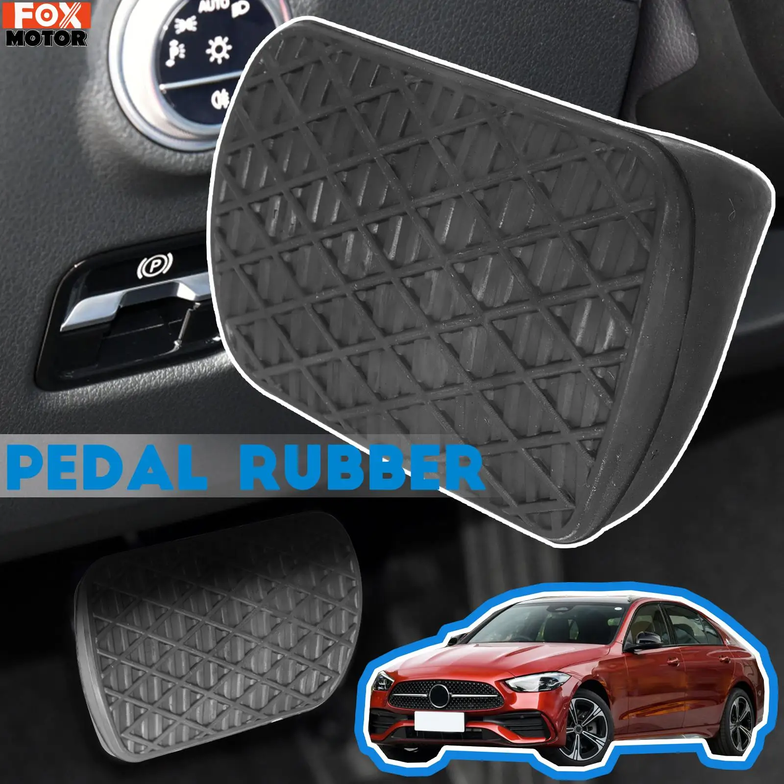 

1pc Automobile Brake Pedal Rubber Clutch Pedal Pad Decoration Cover For Mercedes-Benz E G S SL ML GL C CLS Class OE A1232910082