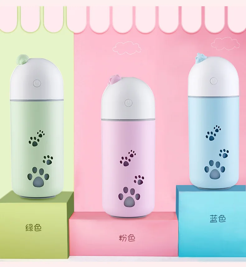 Мультфильм чашки увлажнители воздуха Красочные ночник синхронизации офиса и