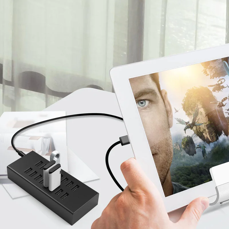 

16-port Industrial Grade Splitter Independent Power Supply USB2.0 HUB One for Sixteen Interface with Power Hub H-best