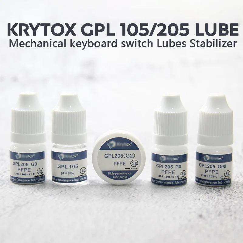 

Переключатели смазочное масло GPL105 205 для самостоятельной сборки механической клавиатуры колпачки переключатель стабилизатор стержня смаз...