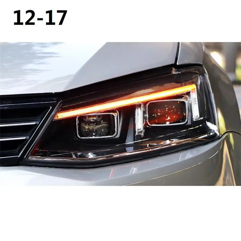 Автомобильные ходовые части Neblineros Para автомобильные Drl светодиодные фары автомобильные фары в сборе 12 13 14 15 16 17 для Volkswagen Sagitar