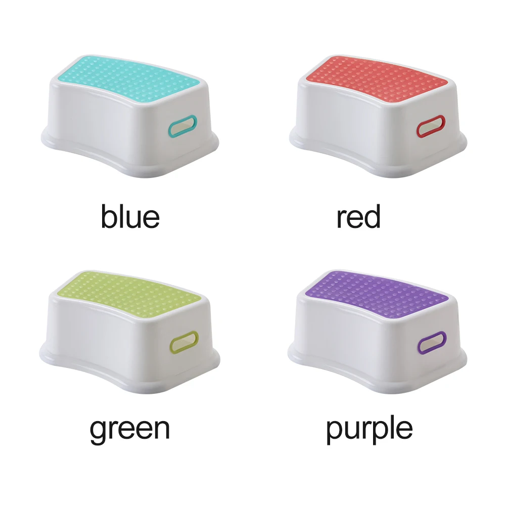 

Non Slip PP Humanized Design Chair Massage Practical Toilet Step Stool Squatting Kids Toddlers Bathroom Furniture Stackable