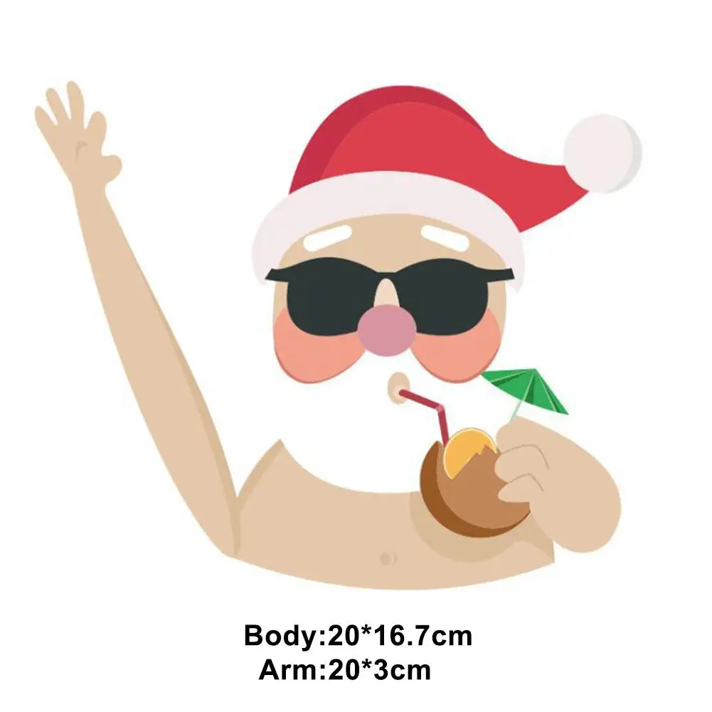 Автомобильный задний стикер для лобового стекла Автомобильная наклейка Санта