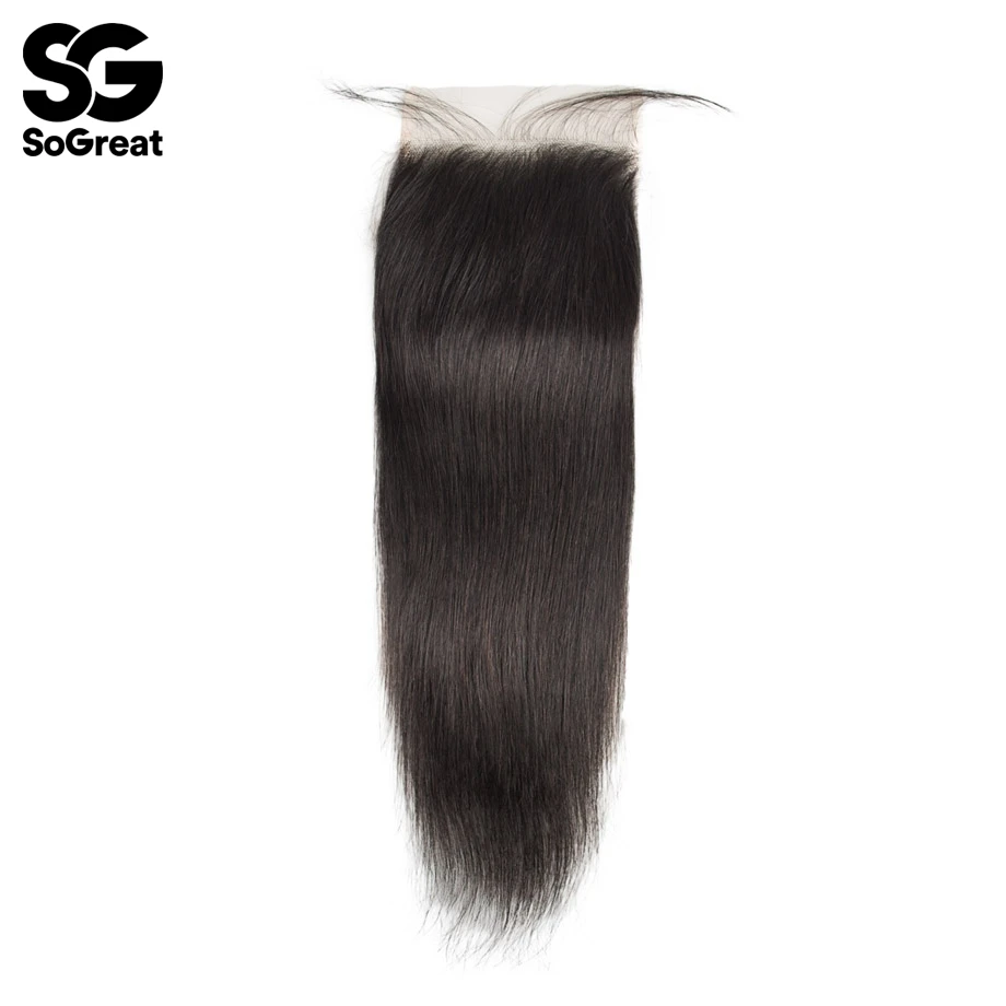 Бразильские 4x4 HD прозрачные швейцарские кружева короткие прямые Закрытие