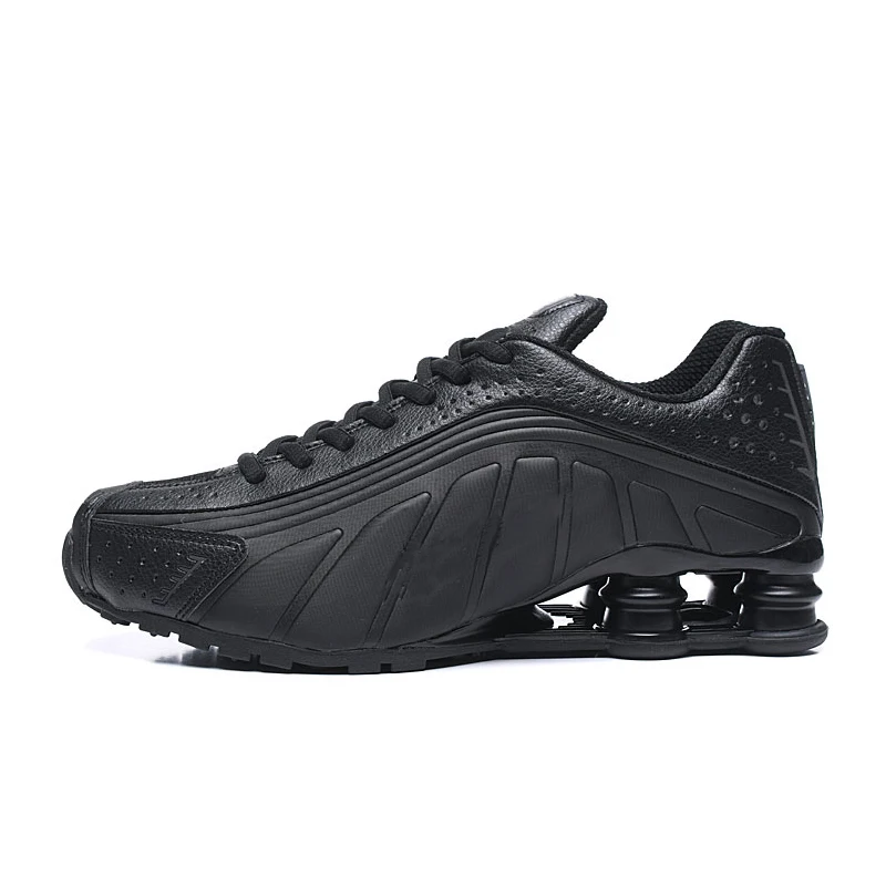

2021 hot sale Shox R4 Running Shoes Zapatillas Hombre Man women Sport sneakers Gold Rainbow outdoor footwear Shoes 36-46