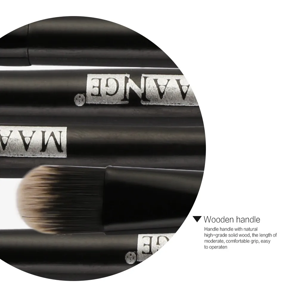 

NEW 5Pcs Eye Makeup Double Ended Eyeshadow Contour Eye Lip Makeup Brushes Set Wooden Handle Beauty Cosmetic Makeup Brushes #0407