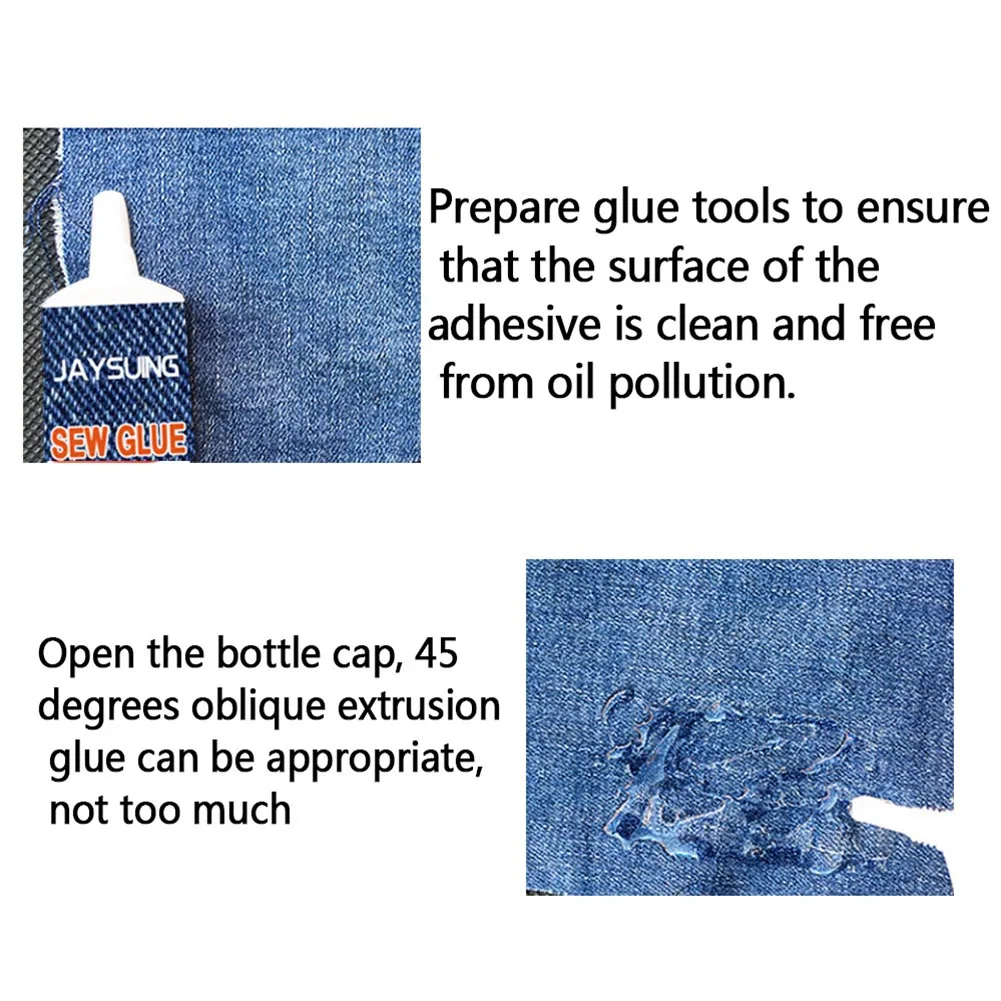 

Decoration Adhesive Sew Badges Tool Strong Fast Dry Home Fabric Glue Quick Bonding Repair Stitch DIY Patches