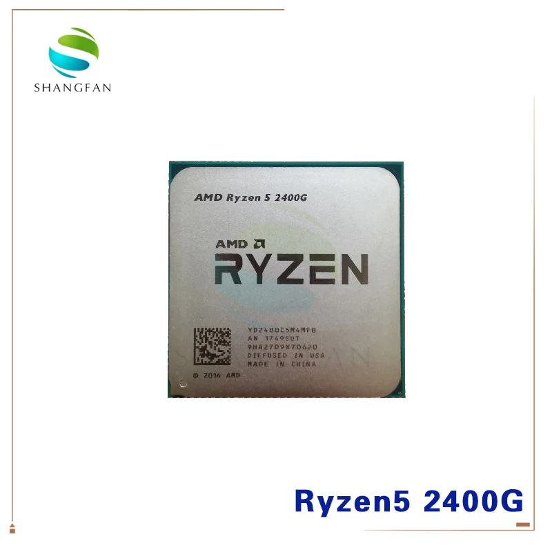 AMD Ryzen 5 2400G R5 pro 3 6 ГГц четырехъядерный четырехпоточный процессор 65 Вт YD2400C5M4MFB