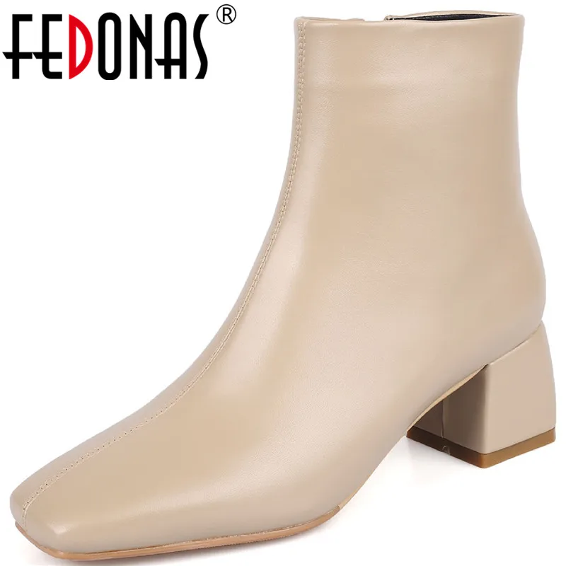 

FEDONAS/осенне-зимняя обувь; Женская обувь на каблуке; Коллекция 2023 года; Модная женская обувь на каблуке с боковой молнией; Ботинки на высоком каблуке; Рабочая ботильоны для вечеринки