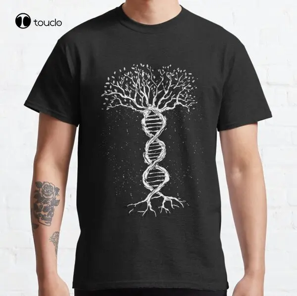 

New Cool Dna Tree Classic T-Shirt Tee Shirt 100% Cotton Summer For Man Unisex Custom Aldult Teen Unisex Fashion Funny New