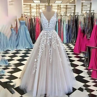 plus size muslim evening dresses 2020 a line v neck tulle lace formal islamic dubai saudi arabic long elegant evening gown prom