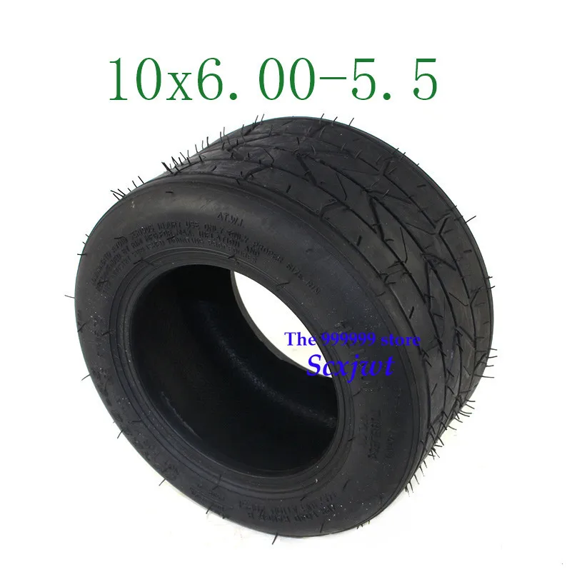 10-дюймовая Расширенная шина 10x6.00-5 5 бескамерная для мотоцикла колеса вакуумных