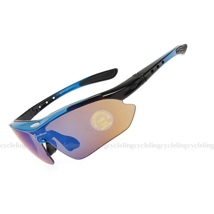 Style 1 Blue RockBros Поляризованные 5 линз велосипедные очки с близорукостью оправа велосипедные очки солнцезащитные очки для велосипедных очков для верховой езды спортивные мужские и женские - Цвет: Style 1 Blue