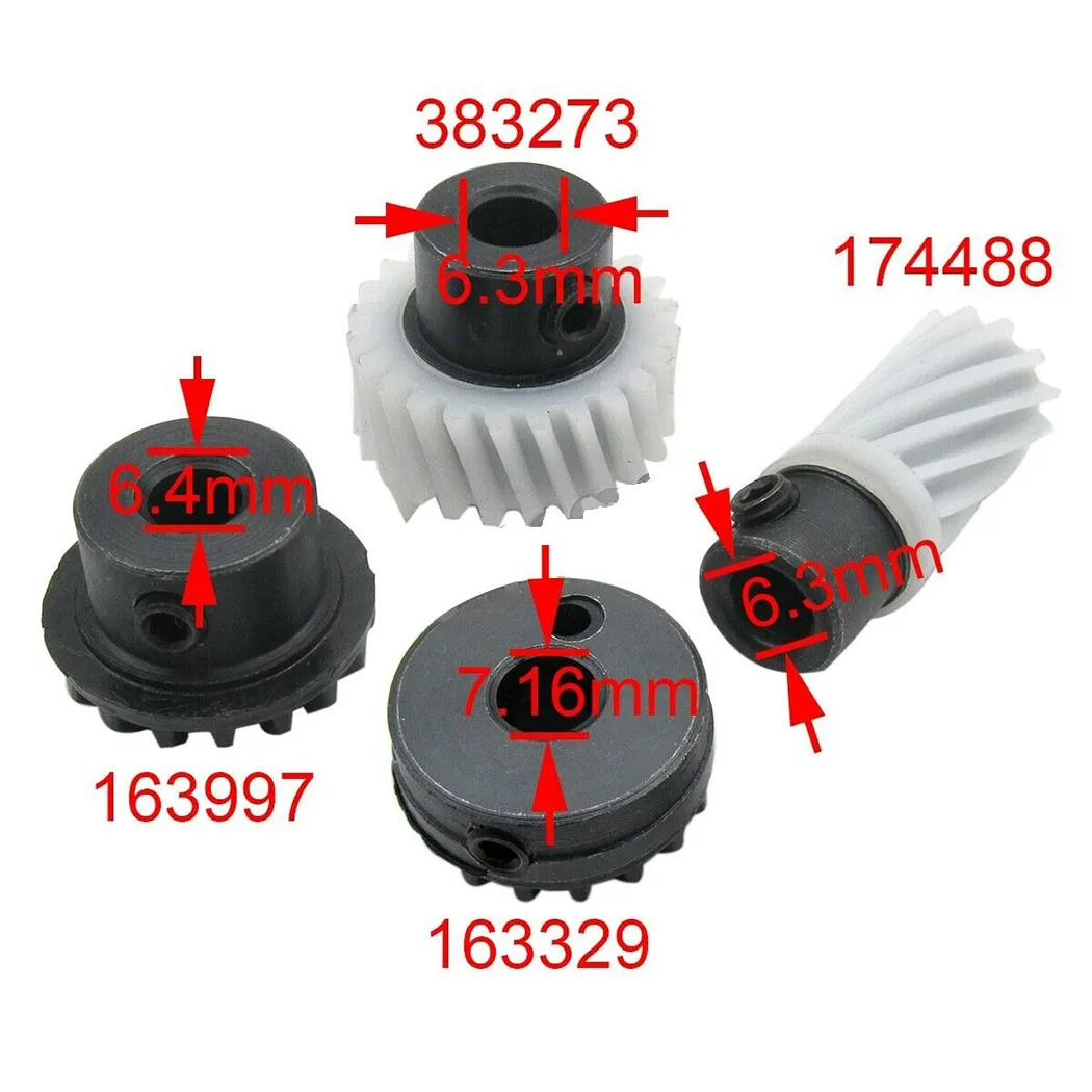 

Набор зубчатых передач с крючком для швейной машины Singer, 4 шт., запасные части для бытовой швейной машины 383273 + 174488 + 163997 + 163329