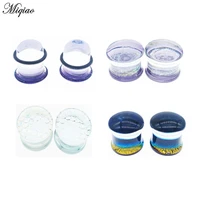 miqiao 1pcs glass ear plugs and tunnels stretchers ear gauges body piercing jewelry for women men