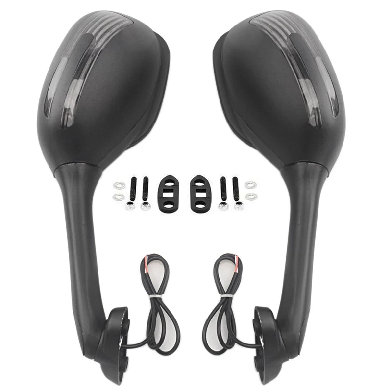 

Motorcycle Rear View Side Mirrors with LED Signal Light Lamp for SUZUKI GSXR 600 750 2006-2015 GSXR 1000 2005-2015