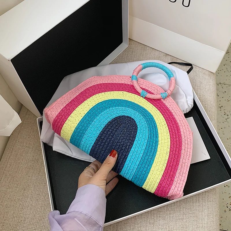 Сумки для женщин ручная соломенная сумка женские сумки ручной работы Женская