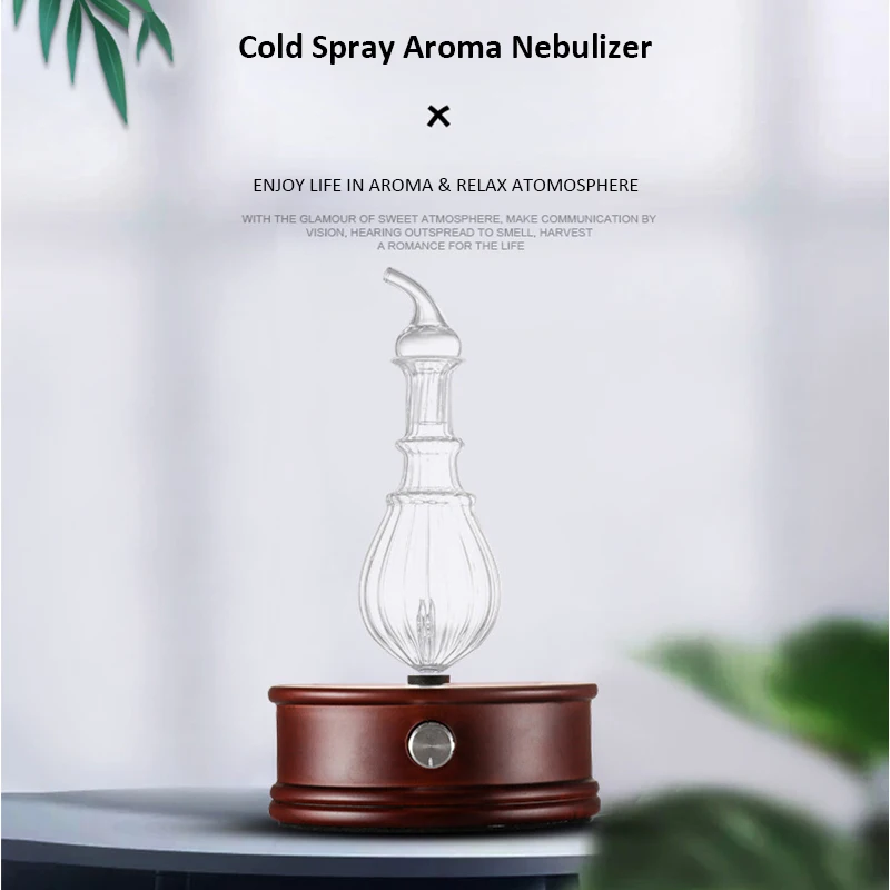 Распылитель эфирных масел без воды распылитель ароматерапии из массива дерева с