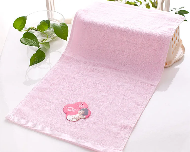 

Manufacturers selling bamboo fiber thickening Small towel infant baby wipes pure color hand towel children wash face towel