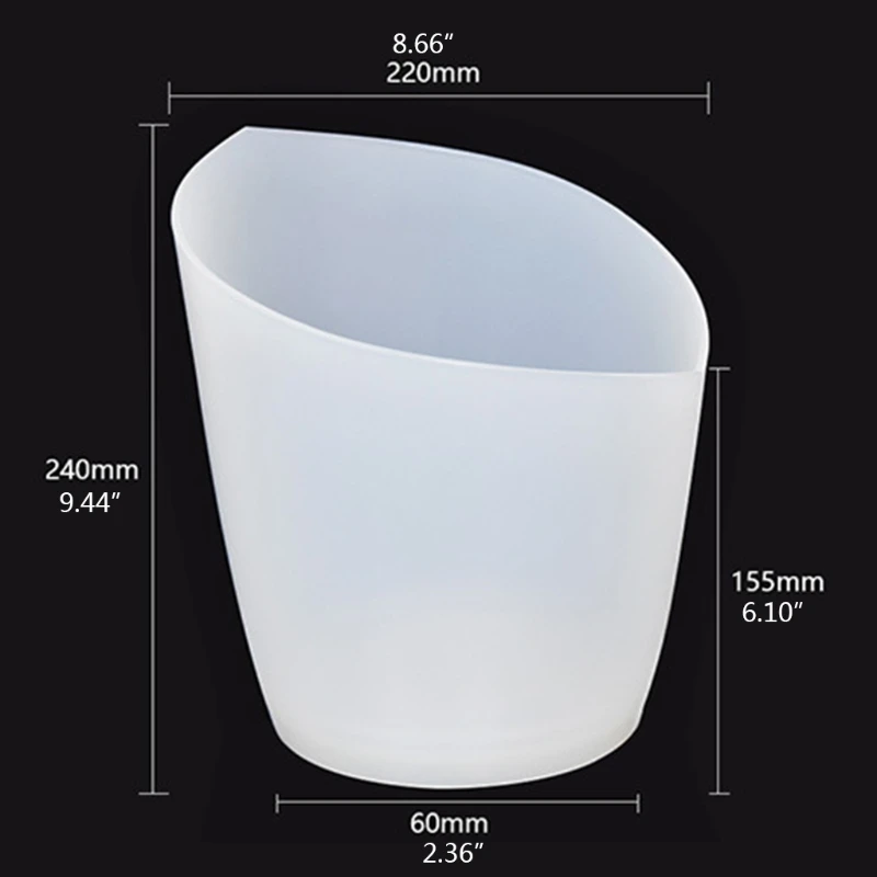 

Colorful LED Oblique Luminous Ice Bucket Bar Wine Trough Water Entertainment G5GB