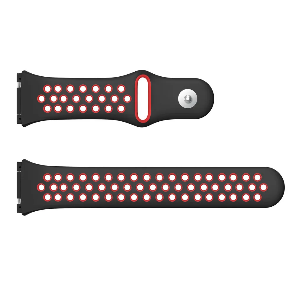 Apple Watch Band модный двухцветный спортивный силиконовый браслет ремешок для Fitbit Ionic длина ремешка 225 мм ремень для часов