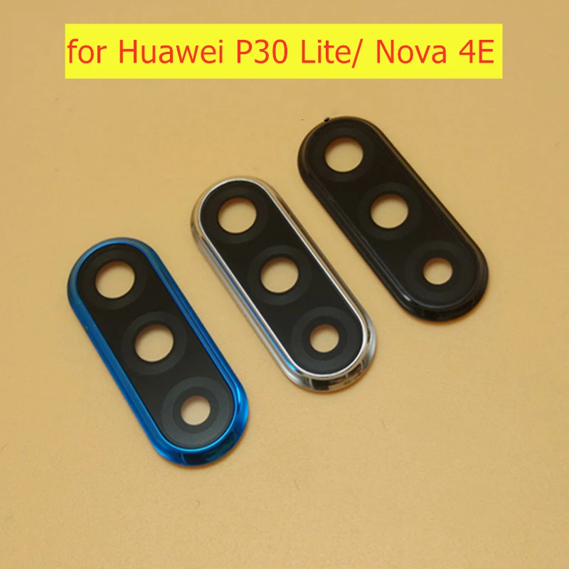 for Huawei P30 Lite/ Nova 4E Back Camera Glass Lens with Frame Main Rear Repair Spare Parts | Мобильные телефоны и